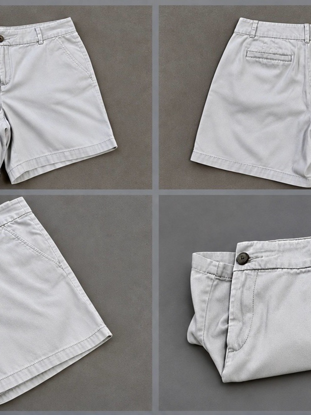 LOFT Outlet Monroe 6” Light Gray Cotton Shorts Size 10